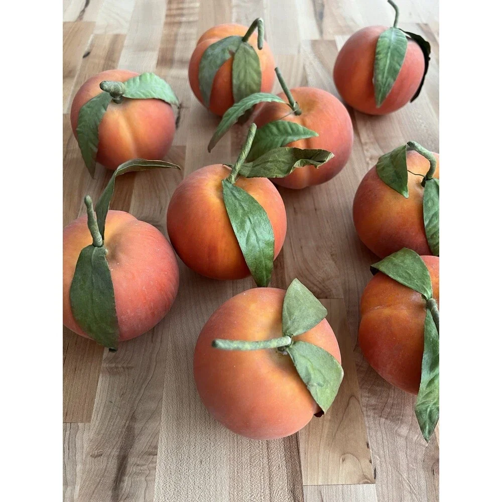 Lot of 16 Faux Fruit Pears & Apples (or Oranges) Realistic Display Decor